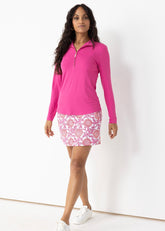 Magenta 1/4 Zip Sport Top